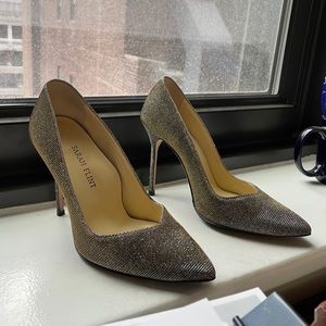 Sarah Flint Perfect Pumps in Gunmetal Lame